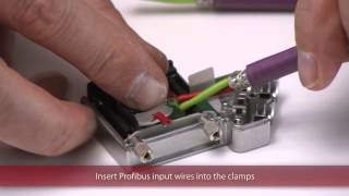 Provertha Assembly Video Profibus Bus Connector Internal Cable Clamp [upl. by Presley]