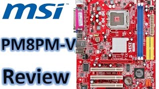 Motherboard MSI PM8PMV Micro ATX ChipSet VIA P4M800 Pro ram Memory DDR2 Video UniChrome Windows 7 [upl. by Maice309]