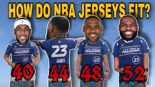 HOW DO NBA JERSEYS FIT  JUMPMAN NIKE SWINGMAN SIZING GUIDE 2022 [upl. by Gamber]