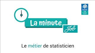 La minute job 4  le métier de statisticien [upl. by Alyworth]