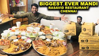 BIGGEST EVER  Mutton Mandi amp Chicken Kapsa  Rasavid Restaurant Chennai [upl. by Oinota871]