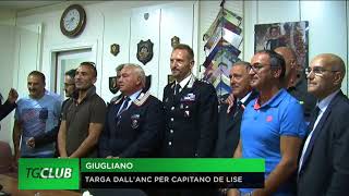 Giugliano targa per il capitano De Lise da parte dellassociazione nazionale carabinieri [upl. by Orest573]