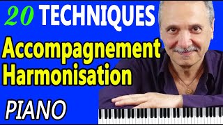 20 techniques progressives pour harmoniser et accompagner au piano TUTO PIANO [upl. by Ahsinrev]