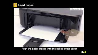 PIXMA MG3620 Setting Up the Paper for Printing [upl. by Rosenkrantz711]