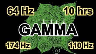 64 Hz GAMMA  10 hours for Improve cognitive integration amp Enhance memory retention LEFT ear 174 Hz [upl. by Leunam]