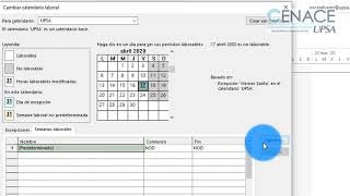 MS Project Configurar el Calendario Laboral [upl. by Er468]