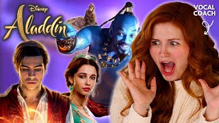 Live action ALADDIN  Vocal Coach Reacts [upl. by Pussej496]