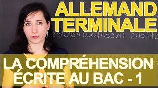 La compréhension écrite au bac  Partie 1  Allemand  Terminale  Les Bons Profs [upl. by Enimasaj]