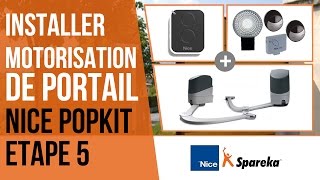 Comment installer sa motorisation de portail Nice Popkit  Etape 5  le raccordement des moteurs [upl. by Niledam]