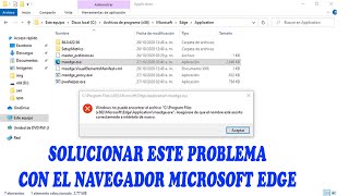 SOLUCIONA EL PROBLEMA Windows no puede encontrar el archivo C\program files x86\Microsoft\Edge [upl. by Bent373]