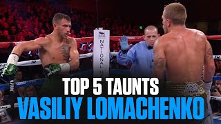 Lomachenkos Top 5 Taunts [upl. by Etnuahc850]