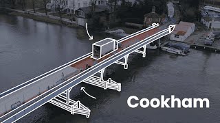 COOKHAM BRIDGE  Cookham UK  4K Drone [upl. by Hayn]