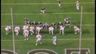 1987 4th Qtr Brad Edwards Picks off Clemson [upl. by Nyladnewg]