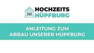 Abbauvideo unserer HochzeitsHüpfburg [upl. by Doloritas]