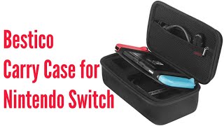 Bestico Nintendo Switch Travel Carry Case  Review [upl. by Ayortal]