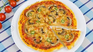 Pizza cu pui si ciuperci  JamilaCuisine [upl. by Peppie]