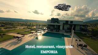 Hotel restaurant vineyards Emporia Mostar Virtual tour  DJI Avata 2 FPV  Bosnia and Herzegovina [upl. by Nerral558]