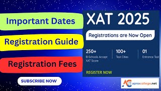 XAT 2025 Registration Guide I Important Dates I Fees I Eligibility I Website I How to Apply [upl. by Aes]