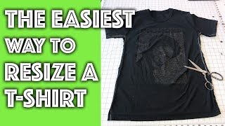 How to Resize a TShirt the EASIEST WAY [upl. by Olram]