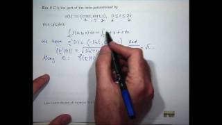 Scalar line integral example [upl. by Aizatsana]