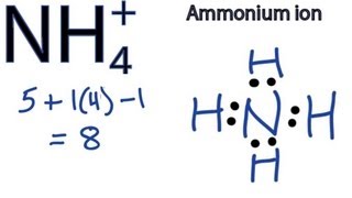 NH4 Lewis Structure  How to Draw the Dot Structure for NH4 Ammonium Ion [upl. by Yila]