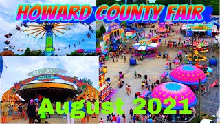 HOWARD COUNTY FAIR 2021  FULL TOUR 4K  LIVE STOCKS  FOODS AND RIDES  djipocket2 [upl. by Adriel950]