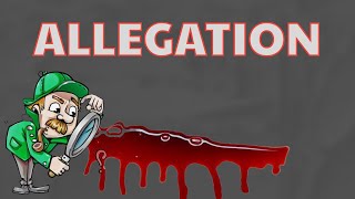 What Does ALLEGATION Means  Meanings And Definitions With Example in ENGLISH [upl. by Dnarud]