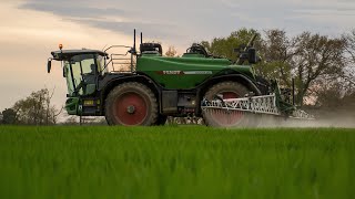 Désherbage de lorge avec un Fendt Rogator 645  SARL Cveta [upl. by Apollus]