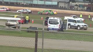 production sedans Aus title heat 29 part 2 Kingaroy speedway 17042022 [upl. by Dragon]