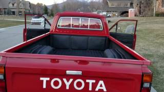 1981 Toyota hilux Diesel 22L Start and walk around [upl. by Synned]