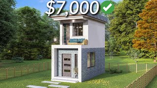 3x6 Meters Tiny House Design  Small 1 Bedroom House [upl. by Jerrol]