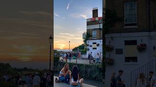 Sunset Drinks Riverside Thames RichmondLondon UK shorts [upl. by Lidstone310]