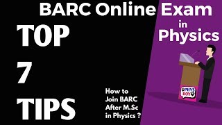 BARC Online Exam 2025 in Physics  BARC PHYSICS SYLLABUS  Tips amp Tricks By PhysBoy [upl. by Rissa]