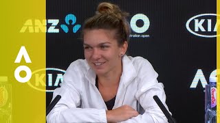 Simona Halep press conference WF  Australian Open 2018 [upl. by Zehe]