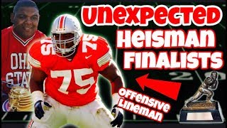 3 of the Most UNEXPECTED Heisman Finalists EVER [upl. by Notnelc419]