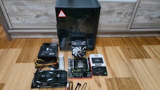 Компьютер с AliExpress Lga2011 Xeon E52670v3  RX 580 8gb сборка настройка тест температур [upl. by Joyan]