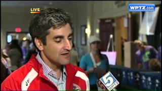 Vermont City Marathon Interview with Mayor Weinberger [upl. by Ardnuahsal]