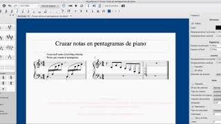 MuseScore 2 Cruzar figuras entre pentagramas [upl. by Ericka190]