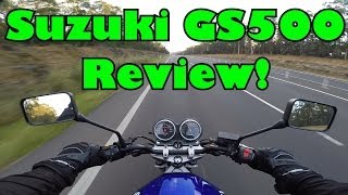 Suzuki GS500 Ride amp Review [upl. by Anelam642]