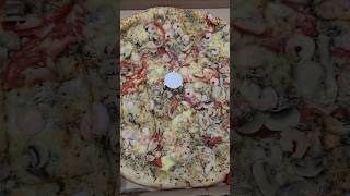 SampR Garlic Shrimp Pizza food [upl. by Akinnej699]