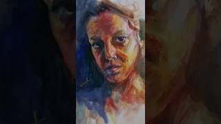 aquarelleself portrait painting [upl. by Chlori758]