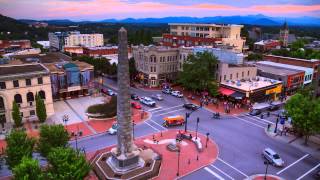 Downtown Asheville NC Time Lapse SunrisetoSunset in a Blue Ridge Mountain City [upl. by Raual603]