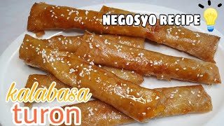 CHEESY KALABASA TURON  NEGOSYO RECIPE [upl. by Samled]