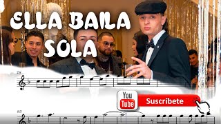 ELLA BAILA SOLA  PARTITURA PARA SAXO ALTO [upl. by Oraneg]