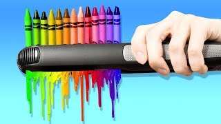 21 MARAVILLOSAS MANUALIDADES CON CRAYONES [upl. by Celka]