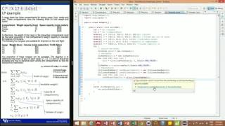 CPLEX amp Java 3 Linear program with two index variable [upl. by Enialehs]