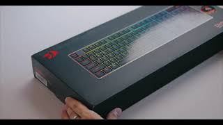 Unboxing the Redragon DHARMA PRO K556 PRO Aluminum Keyboard Backlight Showcase [upl. by Balbinder165]