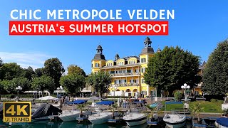 Velden  Lake Wörthersee  Idyllic Town with an amazing Water Front 4k 60fps ExploreAustria [upl. by Noami551]