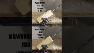 MILWAUKEE 12V vs PARKSIDE 20V milwaukee brushless bricolage lidl parkside visseuse viral [upl. by Aleik]