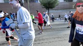 Los Angeles Marathon Barefoot Ken Bob etc 2012 March 18 [upl. by Voccola138]